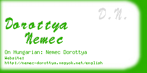 dorottya nemec business card